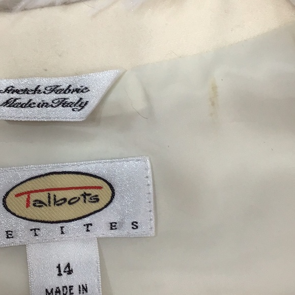 Talbots winter white wool cropped jacket 14 - Picture 11 of 11